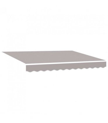 vidaXL Electric Retractable Awning Light Grey and White 3 x 2.5 m