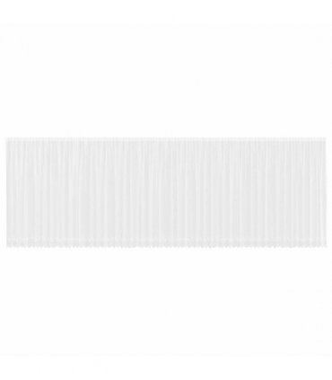 vidaXL Lace Curtain with Curtains Floral White 220 x 1200 cm Polyester