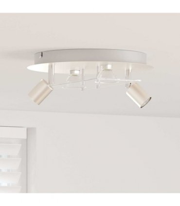 vidaXL Ceiling Spotlight Nickel 29 x 29 x 11 cm Steel and Glass