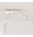 vidaXL Ceiling Spotlight Nickel 29 x 29 x 11 cm Steel and Glass