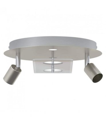 vidaXL Ceiling Spotlight Nickel 29 x 29 x 11 cm Steel and Glass