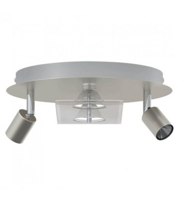 vidaXL Ceiling Spotlight Nickel 29 x 29 x 11 cm Steel and Glass