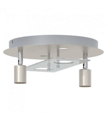 vidaXL Ceiling Spotlight Nickel 29 x 29 x 11 cm Steel and Glass