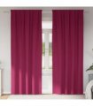 vidaXL Blackout Curtains with Rings 2 pcs Wine Red 260 x 140 cm