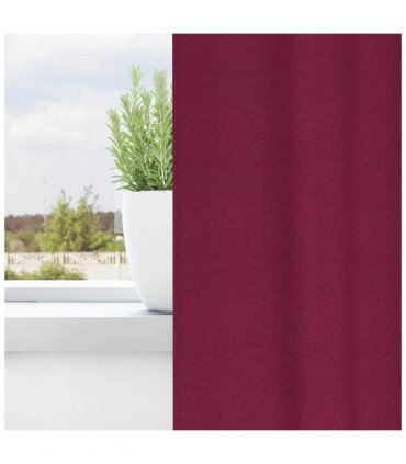 vidaXL Blackout Curtains with Rings 2 pcs Wine Red 260 x 140 cm