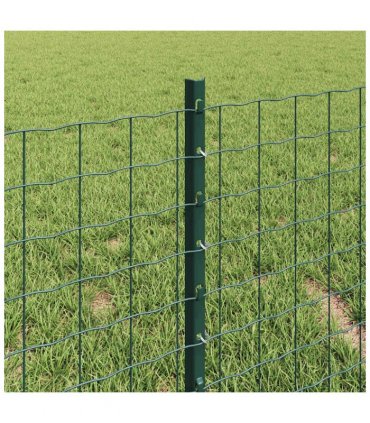 vidaXL Embedded Fence Post 5 pcs Green 80 cm Powder-Coated Steel