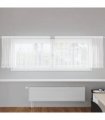 vidaXL Lace Curtain with Curtains Floral White 100 x 300 cm Polyester