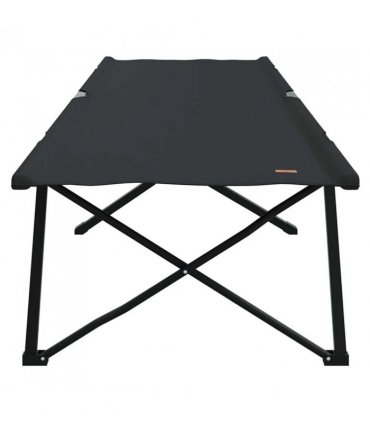 vidaXL Folding Camping Bed Black 206 x 76 x 74 cm Oxford and Steel