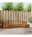 vidaXL Outdoor Sofa Set 5 pcs Natural