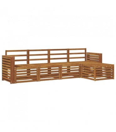 vidaXL Outdoor Sofa Set 5 pcs Natural