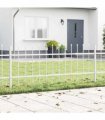 vidaXL Garden Fence Woerden White 1.7 x 0.6 m Powder-coated Steel