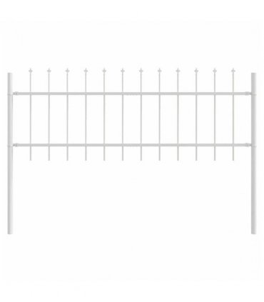 vidaXL Garden Fence Woerden White 1.7 x 0.6 m Powder-coated Steel