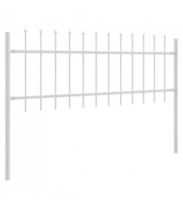 vidaXL Garden Fence Woerden White 1.7 x 0.6 m Powder-coated Steel