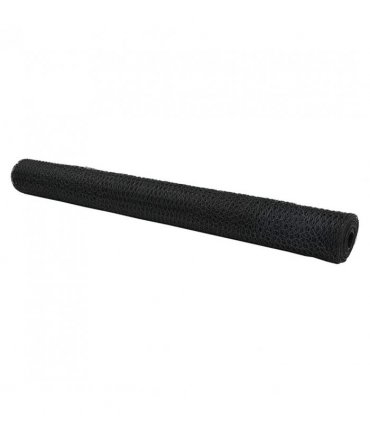vidaXL Hexagon Fence Grey 1.2 x 100 m PVC