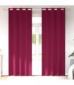 vidaXL Blackout Curtains with Rings 2 pcs Wine Red 260 x 140 cm