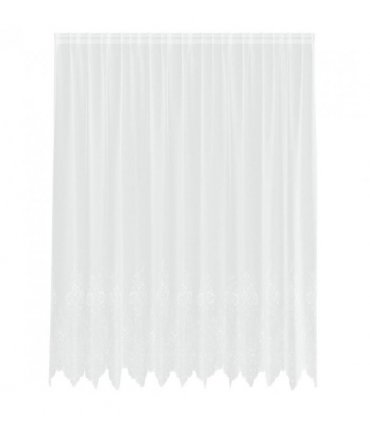 vidaXL Lace Curtain with Curtains Floral White 200 x 300 cm Polyester