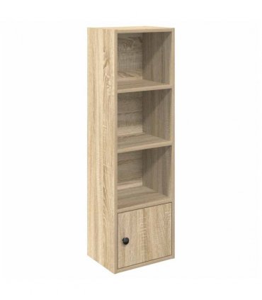 vidaXL Bookcase Sonoma Oak 31x24x102 cm Engineered Wood