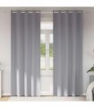 vidaXL Blackout Curtains with Rings 2 pcs Light Grey 225 x 140 cm