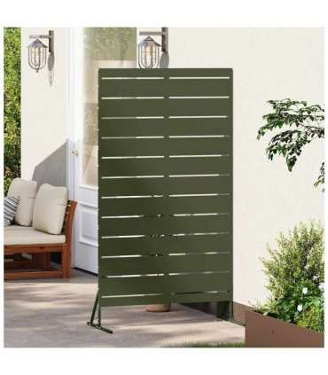 vidaXL Privacy Screen 100 x 50 x 180 cm Steel Olive Green