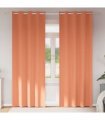 vidaXL Blackout Curtains with Rings 2 pcs Terracotta 245 x 140 cm