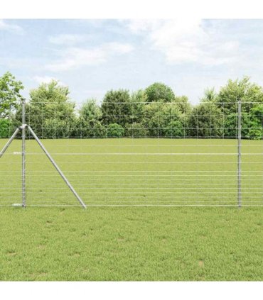 vidaXL Wild Fence Hot Dip Galvanized 1000 x 120 x 0.18 cm Iron