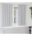 vidaXL Blackout Curtains with Rings 2 pcs Light Grey 175 x 140 cm