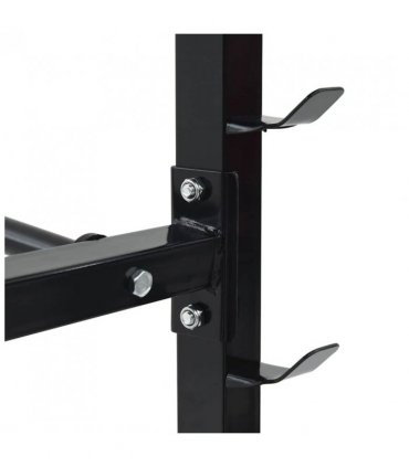 vidaXL Dumbbell Rack Black 99 x 45 x 95.5 cm Powder-Coated Steel