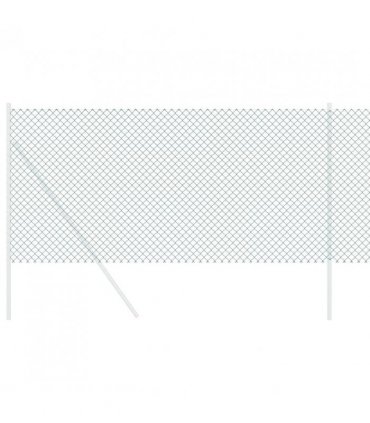 vidaXL Chain Link Fence 25 x 0.4 m Steel Green