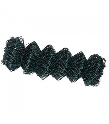 vidaXL Chain Link Fence 25 x 0.4 m Steel Green