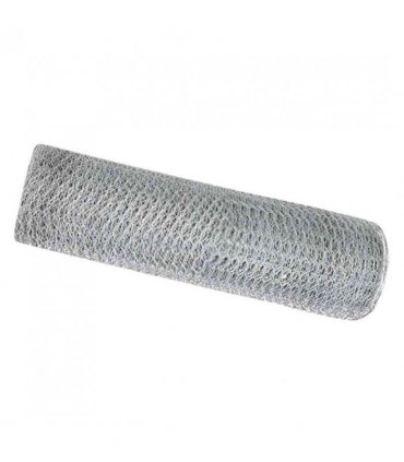 vidaXL Hexagon Fence Silver 0.6 x 100 m Galvanised steel