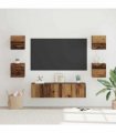 vidaXL TV Cabinet Set Wall-mounted 6 pcs Old Wood Engineered Wood