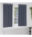 vidaXL Blackout Curtains with Rings 2 pcs Anthracite 175 x 140 cm