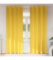 vidaXL Blackout Curtains with Rings 2 pcs Mustard Yellow 260 x 140 cm