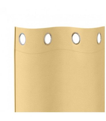 vidaXL Blackout Curtains with Rings 2 pcs Beige 175 x 140 cm Polyester