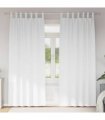 vidaXL Blackout Curtains with Rings 2 pcs Pure White 245 x 140 cm