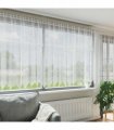 vidaXL Lace Curtain with Curtains Floral White 180 x 1200 cm Polyester