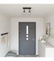 vidaXL Ceiling Spotlight Black 33 x 13 x 26 cm Glass and Metal
