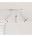 vidaXL Ceiling Spotlight with Spotlights White 19 x 19 x 14.5 cm Metal