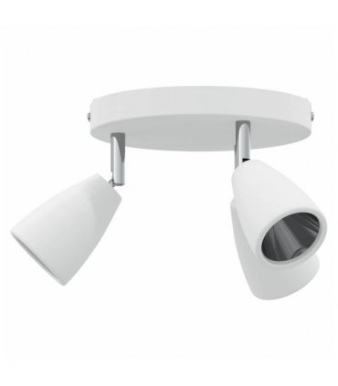 vidaXL Ceiling Spotlight with Spotlights White 19 x 19 x 14.5 cm Metal