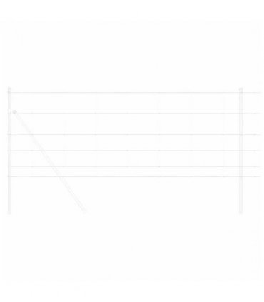 vidaXL Field Fence Silver
