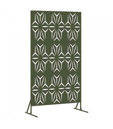 vidaXL Privacy Screen 100 x 50 x 180 cm Steel Olive Green