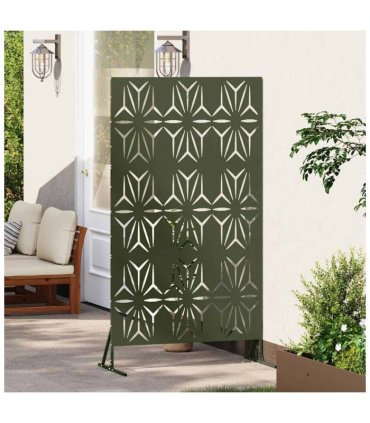 vidaXL Privacy Screen 100 x 50 x 180 cm Steel Olive Green