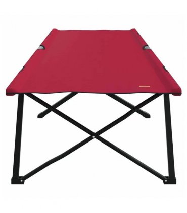 vidaXL Folding Camping Bed Red 206 x 76 x 74 cm Oxford and Steel