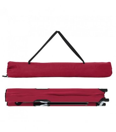vidaXL Folding Camping Bed Red 206 x 76 x 74 cm Oxford and Steel