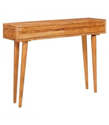 vidaXL Console Table Brown 110 x 30 x 80 cm Solid Acacia Wood