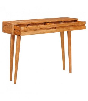 vidaXL Console Table Brown 110 x 30 x 80 cm Solid Acacia Wood