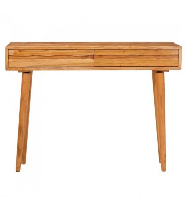 vidaXL Console Table Brown 110 x 30 x 80 cm Solid Acacia Wood