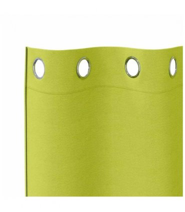 vidaXL Blackout Curtains with Rings 2 pcs Green 260 x 140 cm Polyester