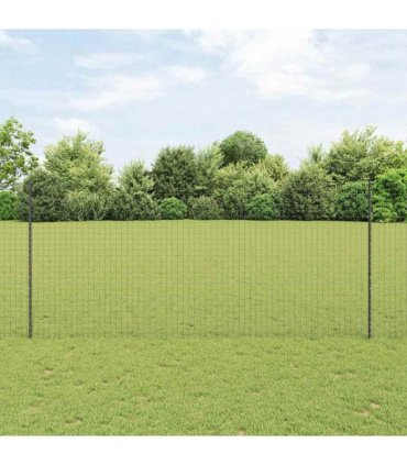 vidaXL Embedded Fence Post 5 pcs Grey 180 cm Powder-Coated Steel
