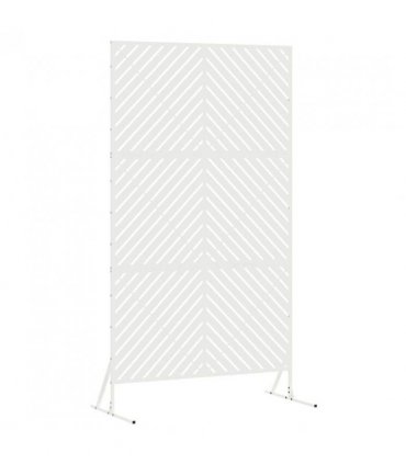 vidaXL Privacy Screen 100 x 50 x 180 cm Steel White